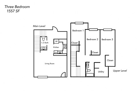 621 & 625 Park Row Street 1-3 Beds Townhouse, Affordable for Rent - Photo Gallery 11